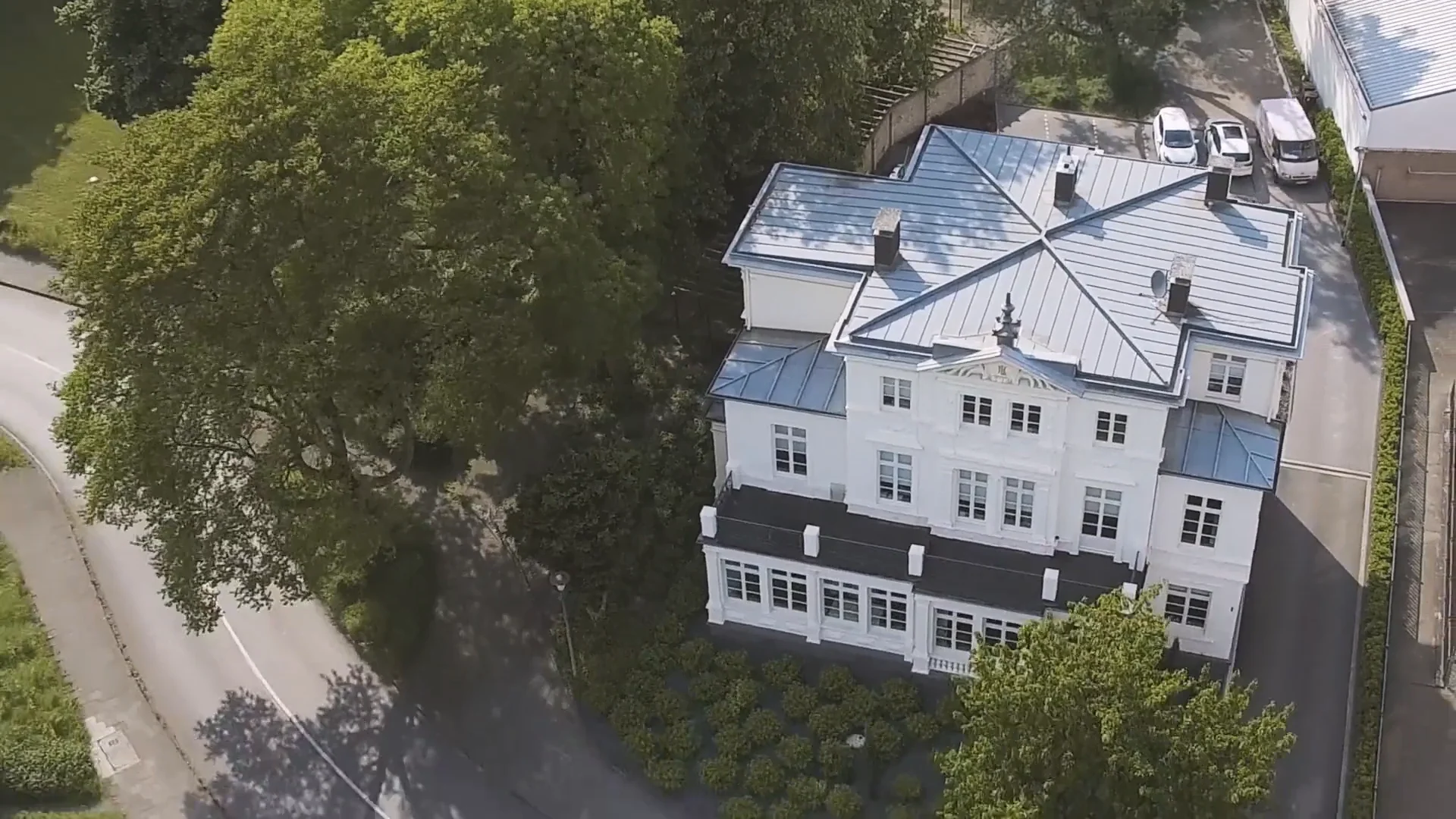 Villa von oben